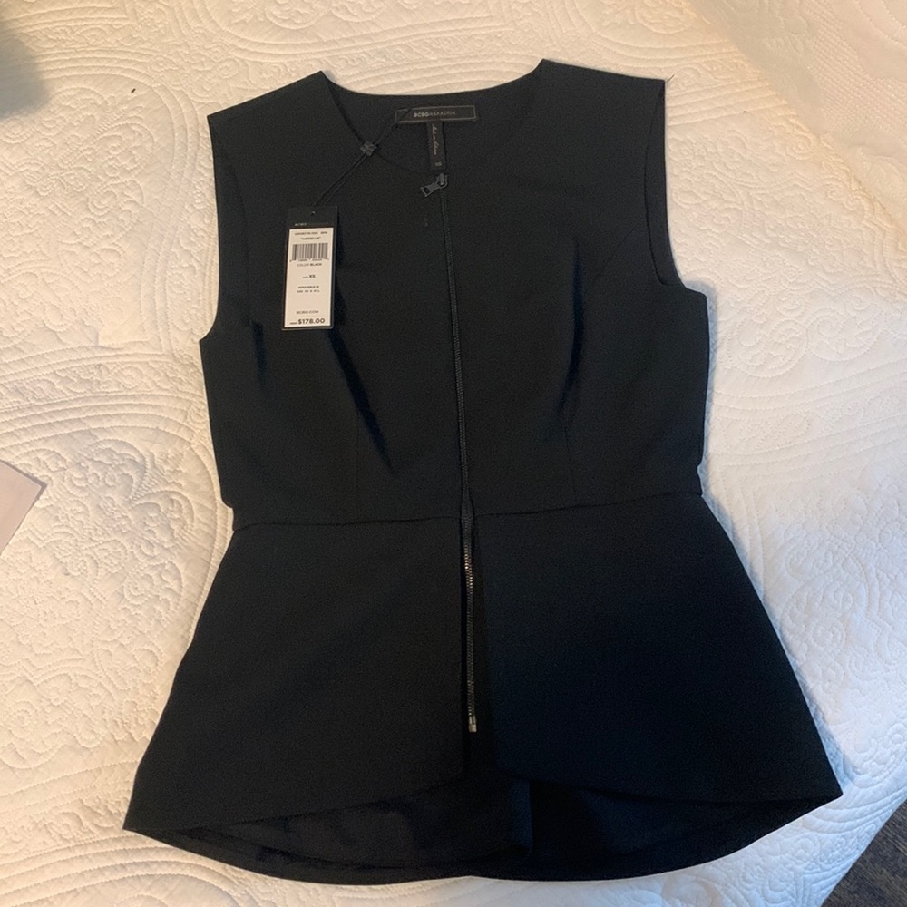 BCBG Maxazaria Peplum top NWT